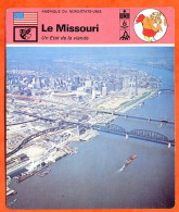 LE MISSOURI Ville Saint Louis USA Fiche Illustree Géographie - Geografía