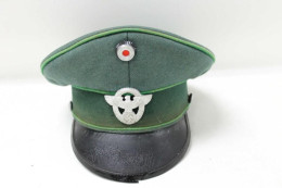 WW II German Police Visor Hat - Casques & Coiffures