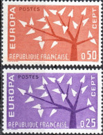 Francia / France Serie Completa Año 1962  Yvert Nr. 1358/59  Nueva  Europa CEPT - Unused Stamps