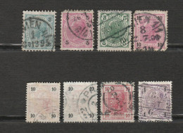 Autriche Osterreich Lot 10 Timbres Oblitérés Koenig Osterreich Post - Empereur François Joseph Mi 52 53 122 74 134 69 A - Other & Unclassified