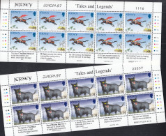 JERSEY  784-785, 2 Kleinbogen, Postfrisch **, Europa CEPT: Sagen Und Legenden, 1997 - Jersey