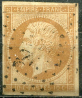 FRANCE - Y&T  N° 13A (o)...oblitération Ancre - 1853-1860 Napoleon III
