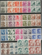 Italy 1961 Sistina Michael Angel Michelangiolesca Cpl 19v Set In Quartine ** - MNH Blocks4 - Collections