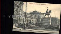 71570918 Hannover Bahnhof Mit Ernst August Denkmal Reiterstandbild Hannover - Hannover