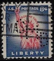 Perfin Firmenlochung - CMB Chase Manhattan Bank [1st National Bank Of Chicago (heute Teil Der Chase Manhattan Bank)] BIZ - Perforés