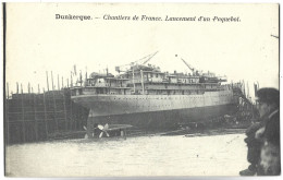 DUNKERQUE - Chantiers De France, Lancement D'un Paquebot - Dunkerque