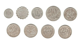 614/ FRANCE : 9 Monnaies De Nécessité : La Rochelle - Alger - Oran - Evreux - Marseille - Eure Et Loir - Notgeld