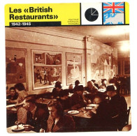 LES BRITISH RESTAURANTS 1942 1945  Guerre 1939 1945  Politique Intérieure Economie Fiche Illustrée - Histoire