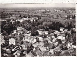 71. BOURBON LANCY THERMAL.  CPA .VUE AERIENNE. ETABLISSEMENT THERMAL ET VUE SUR LA VALLEE DE LA LOIRE. TIMBRE + TEXTE - Other & Unclassified