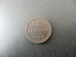 Österreich Austria 1 Kreuzer 1851 A - Oesterreich