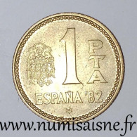 ESPAGNE - KM 816 - 1 PESETA 1980 - 80 Dans L'étoile - SPL - 1 Peseta