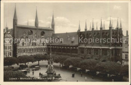 71570708 Luebeck Marktplatz Rathaus Brunnen Luebeck - Luebeck