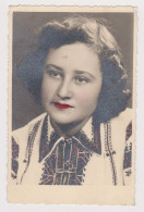 Lady, Woman, Portrait, Vintage 1940s Hand Tinted Orig Photo 8.8x13.7cm. (56847) - Anonymous Persons