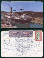 BARCOS SHIP BATEAU PAQUEBOT STEAMER [ BARCOS # 05430 ] - PANAMA TIMBRE 1951 TOCUMEN - Segelboote