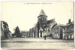 SAINT VRAIN - L'Eglise Et La Place - Saint Vrain