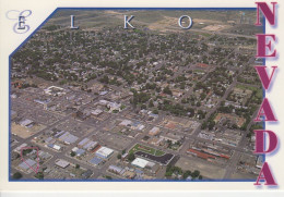 Elko  City Nevada US. Aerial View  Country Court House(Dome)  Building Industry Houses   2 Scs - Las Vegas