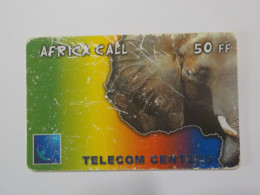 CARTE TELEPHONIQUE     Telecom Centers   "Africa Call "    50 FF - Mobicartes (recharges)