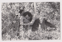 Two Men, Guys, Closeness Affectionate, Scene, Vintage Orig Photo Gay Int. 13.9x9cm. (61091) - Anonymous Persons