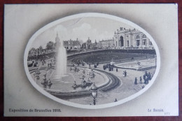 Cpa Exposition De Bruxelles 1910 - Le Bassin - Exposiciones Universales