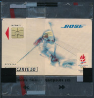 Télécartes France - Publiques N° Phonecote F214 - BOSE J.O. D'Hiver / Slalom Spécial (50U S03 NSB) - 1991