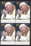 Seychelles MNH Stamp In A Block Of 4 Stamps - Popes