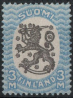 Finland Suomi 1917 3 M 1 Value MH - Unused Stamps