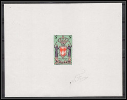 2130 Epreuve D'artiste Artist Proof Monaco Y&t 411 Armoirie Blasons Signé Signed Autograph - Stamps