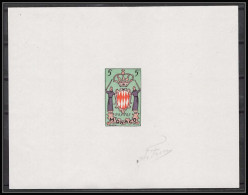 2130 Epreuve D'artiste Artist Proof Monaco Y&t 411 Armoirie Blasons Signé Signed Autograph - Timbres