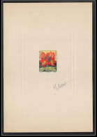 0952 Epreuve D'artiste Artist Proof AEF Afrique Equatoriale N°244 Spathodea Fleur Flower Signé Signed Autograph) Rolland - Unused Stamps