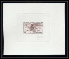 0910 Epreuve D'artiste Artist Proof AOF Affrique Occidentale Y&t 23 Vue Du Port Dakar Avion (plane) Signé Signed Gandon - Unused Stamps