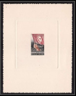 0863 Epreuve D'artiste Artist Proof Tunisie Y&t 453 Anniversaire De L'Independance Drapeau Flag - Postzegels