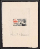 0851 Epreuve D'artiste Artist Proof Saint Pierre Et Miquelon PA Y&t 20 Avion (plane) Bateau Boat Signé Signed Autogaphe - Flugzeuge