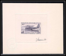 0739 Epreuve D'artiste Artist Proof Cote D'ivoire Y&t 259 Avions Plane Journee Du Timbre 1967 SIKOSKY Signé Signed - Avions