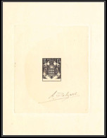 0707 Epreuve D'artiste Artist Proof Monaco Y&t 158 Armoiries Blason Signé Signed Autograph - Timbres