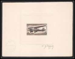 0654 Epreuve D'artiste Artist Proof Poste Aérienne Pa N°8 Gabon Gabonaise Biplane Avion Plane Avions Signé Signed - Airplanes