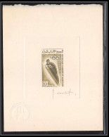 0649 Epreuve D'artiste Artist Proof Mauritanie Y&t 75 Jeux Olympiques Olympics Grenoble 68 Signé Signed Autograph Ski - Winter 1968: Grenoble