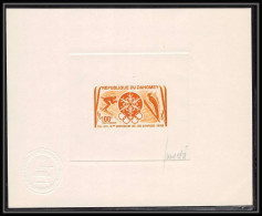 0652 Epreuve D'artiste Artist Proof Dahomey Y&t 204 Jeux Olympiques (olympic Games) Ski Signé Signed Autograph - Hiver 1968: Grenoble