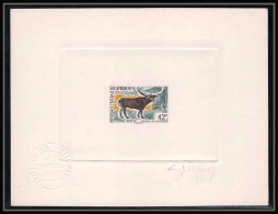 0605 Epreuve D'artiste Artist Proof Cameroun Y&t 348 Buffle (buffalo) Animal Signé Signed Autograph Durrens - Cameroon (1960-...)