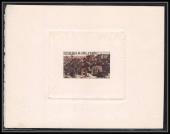 0480 Epreuve D'artiste Artist Proof Cote D'ivoire /ivory PA Y&t 39 Village Senoufos Sepia - Ivory Coast (1960-...)