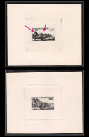 0476a Cote D'ivoire /ivory LOT DE 2 PA N° 40 Tiegla Village Lacustre 1 Arbres Absents Epreuve D'artiste Artist Proof  - Unused Stamps