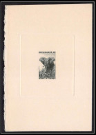 0457 Epreuve D'artiste Artist Proof Cote D'ivoire /ivory Y&t 179 Élephant (aninaux Animals) Vert - Ivory Coast (1960-...)