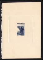 0455 Epreuve D'artiste Artist Proof Cote D'ivoire /ivory Y&t 179 Élephant (aninaux Animals) Bleu Fonce - Côte D'Ivoire (1960-...)
