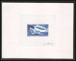 0260 Epreuve D'artiste Artist Proof Nouvelle-Caledonie Y&t 109 Avion (plane) Ligne NOUMEA PARIS Signé Signed Guillarmic - Imperforates, Proofs & Errors