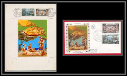 3038 Monaco N°939/943 Repas Food Pain De Noel Christmas Maquette D'artiste Original Artist Work FDC Signé Chesnot 1973 - Christmas