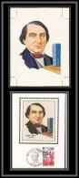 3019 France N°1745 Ernest Renan écrivain Writer Maquette D'artiste Original Paint Artist Work FDC 1973 Signé Chesnot - Ecrivains