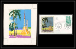 3006 France N°1635 Fusée Diamant B Espace (space) Maquette D'artiste Original Paint Artist Work FDC 1970 Signé Chesnot - Europe