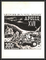 2807 PA N°124 Apollo 17 Espace (space) 1973 Epreuve Photo Noir Et Blanc Proof Madagascar - Afrique