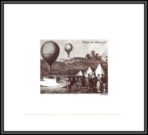 2723 N°2046/2047 EUROPA 1979 Ballon Poste 22/20cm Epreuve D'artiste Du Document Officiel Artist Proof France Bequet - Epreuves D'artistes