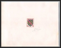 2570 France N°1045 Armoiries De Provinces Marche Epreuve D'artiste Artist Proof Signé Signed  - Artistenproeven