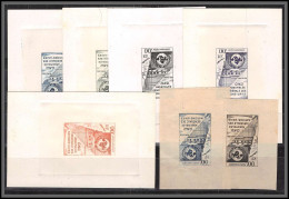 2598 PA Poste Aerienne ONU Nations Unies UNO Projet Non Adopté émis 1951 France Lot De 7 Epreuve D'artiste Artist Proof  - Artist Proofs